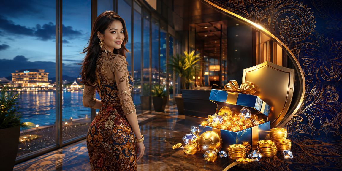 Proses deposit mudah dengan motif batik Malaysia yang elegan